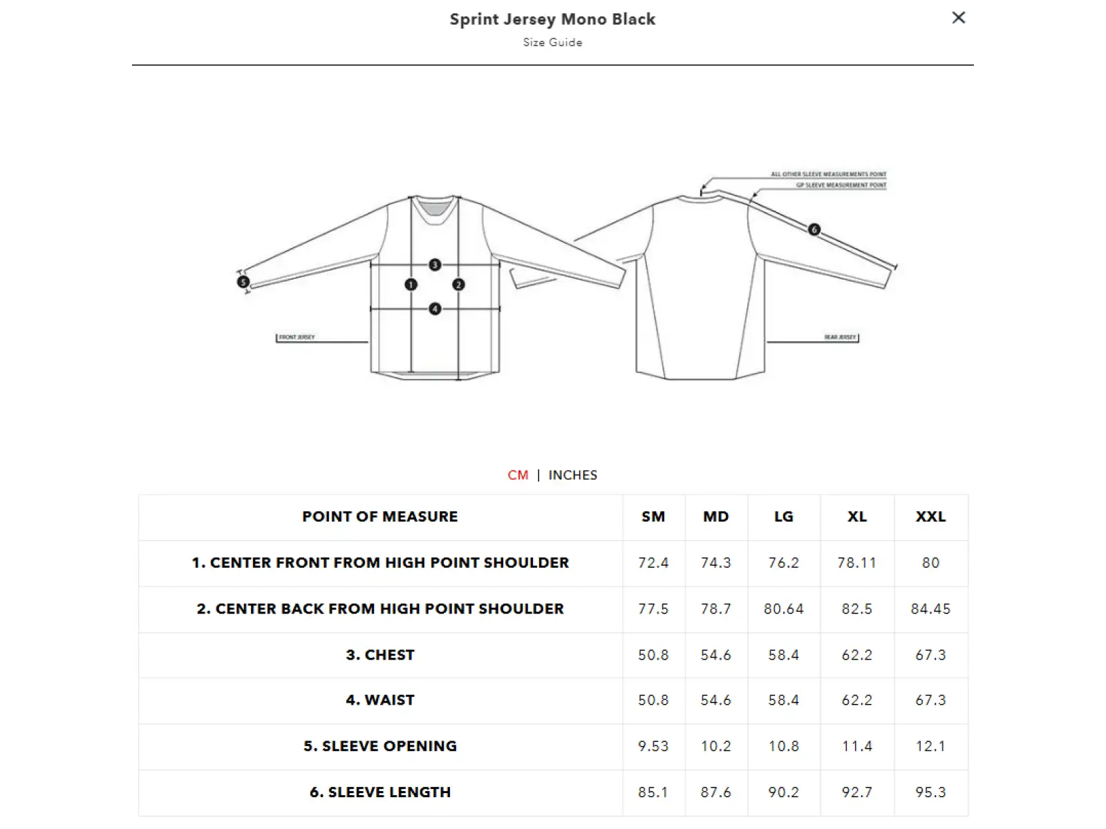 Troy Lee Designs Sprint Mono Langarmtrikot Black