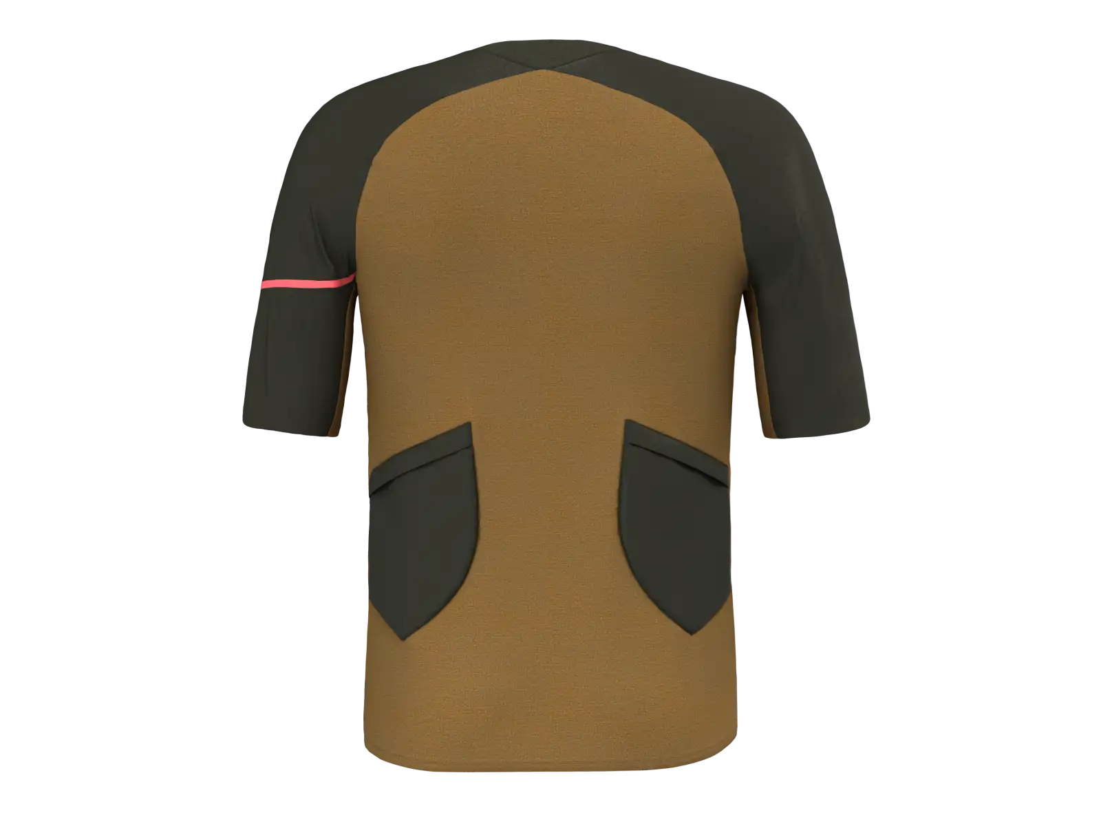 Salewa Vento 1/2 Zip Herren-Trikot mit kurzen Ärmeln in Dark Olive.