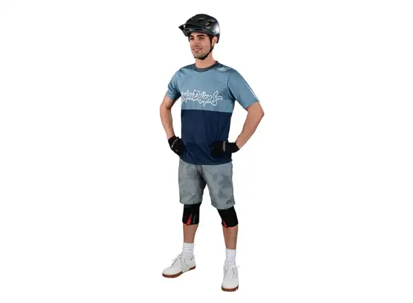 Troy Lee Designs Flowline Scripter Herren-Fahrradtrikot Kurzarm Windward