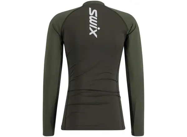 Swix RaceX Dry Herren Langarmshirt  Bright White/Olive