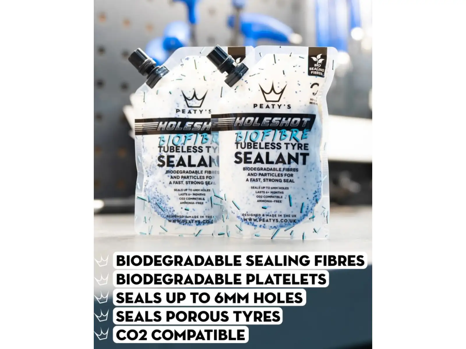 Peatys Holeshot Tubeless Umbau-Kit für XC und Trail - Band 25 mm.