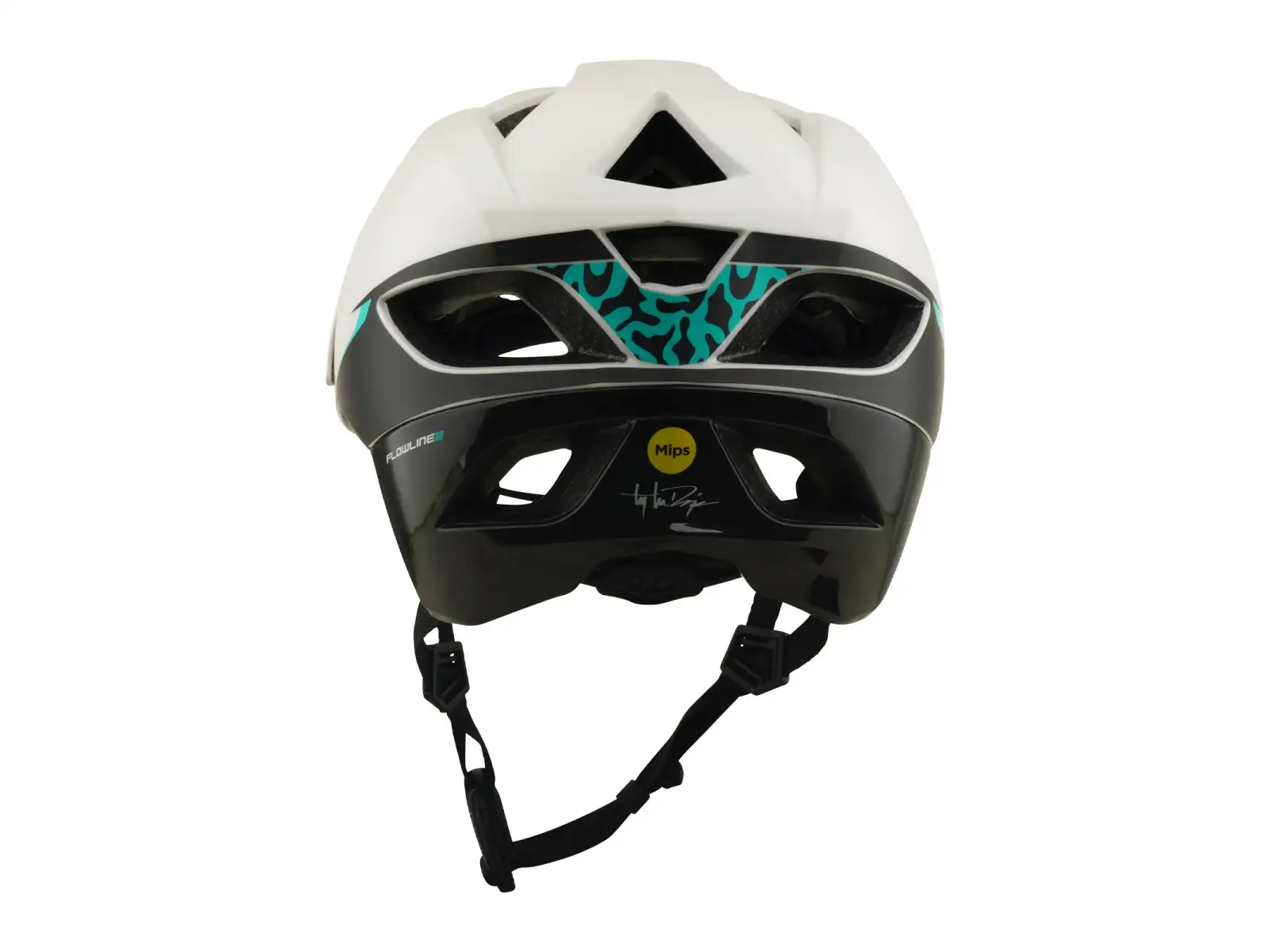 Troy Lee Designs Flowline SE MIPS Helm Stacks Pumice/Real Teal