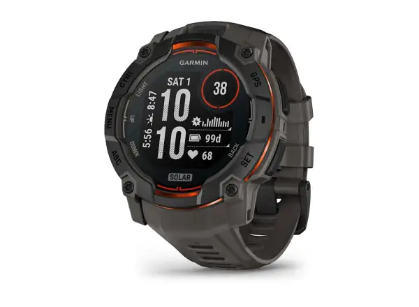 Garmin Instinct 3 Solar 50 mm Smartwatch Black/Charcoal Armband
