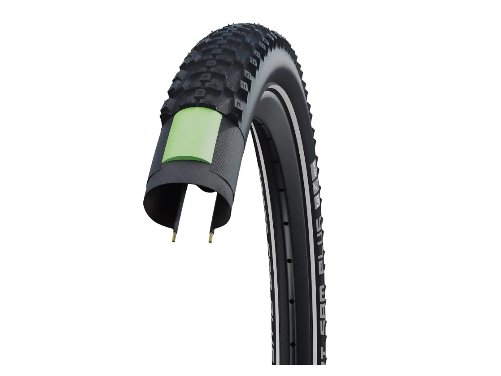 Schwalbe Smart Sam Plus Performance DD GreenGuard 27,5x2,25" MTB Reifen Draht Schwarz Reflex