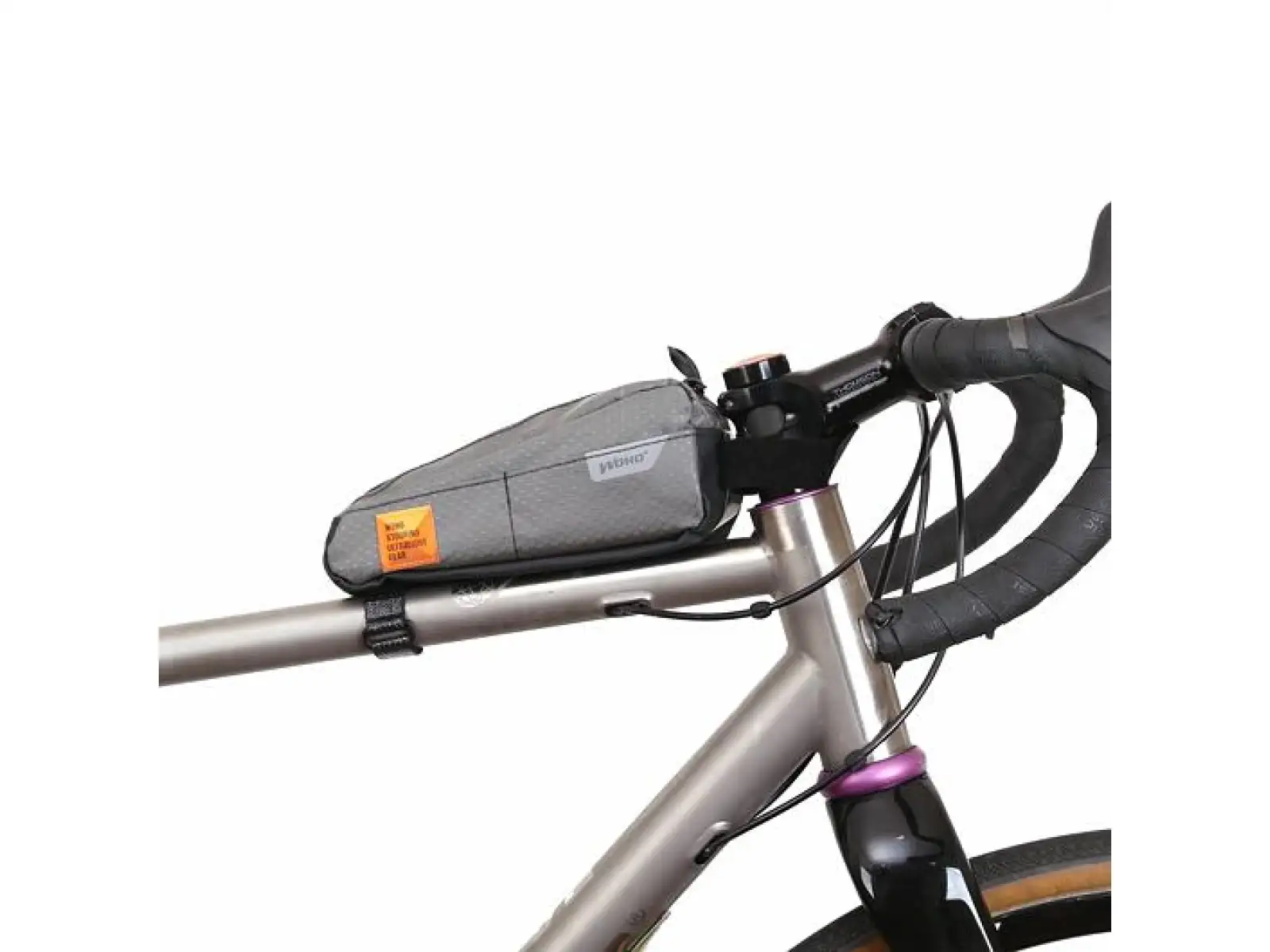 Woho X-Touring Top-Tube Rahmentasche 850 ml Honeycomb Iron Grau