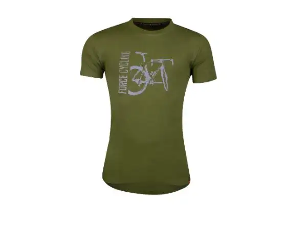 Force Flow Unisex T-Shirt Kurzarm Grün