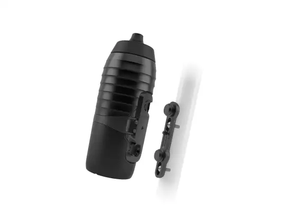 Fidlock Twist Set Keego Flasche 600 ml Schwarz + Rahmenhalterung