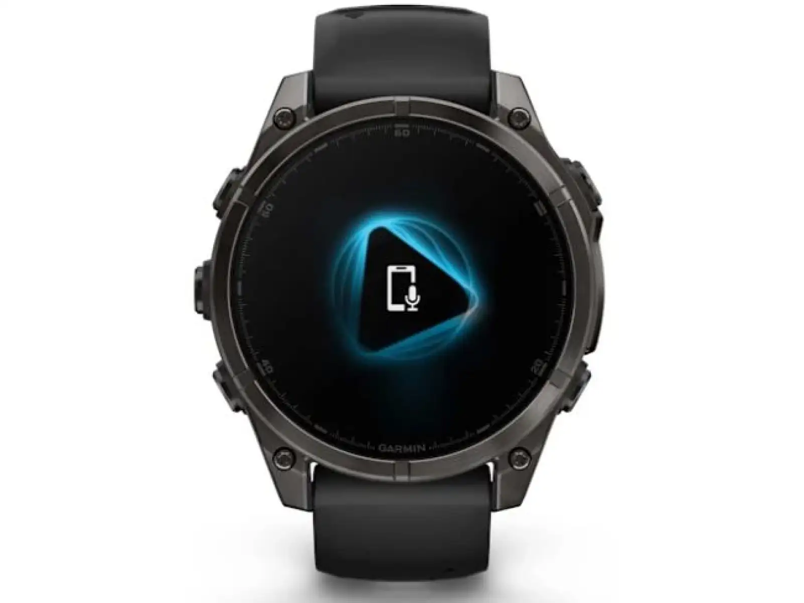 Garmin fenix 8 - 47 mm AMOLED Saphir Smartwatch Carbon Grey DLC Titan Schwarz/Grau