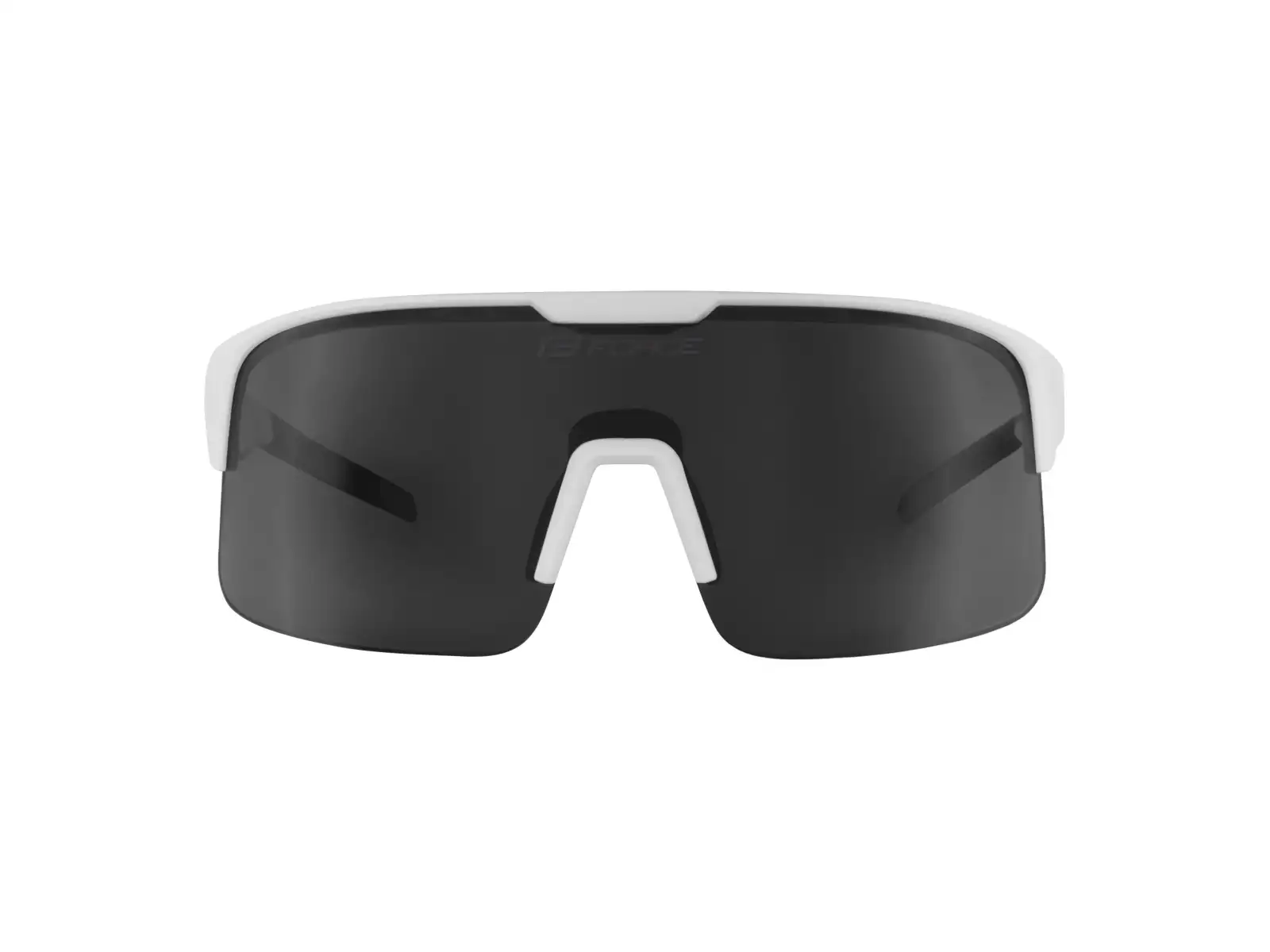 Force Spire Fahrradbrille weiß/schwarz verspiegeltes Glas