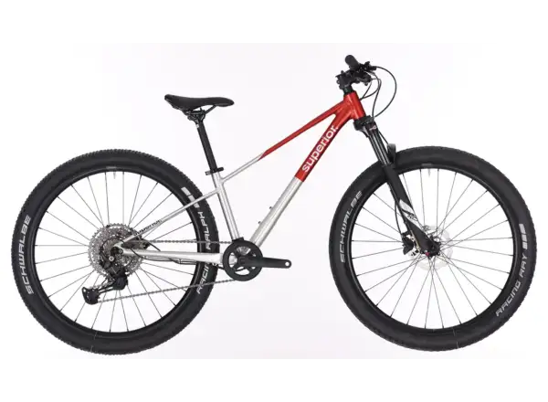 Superior TEAM 27.3 Kinderfahrrad Gloss Brushed Alu / Red