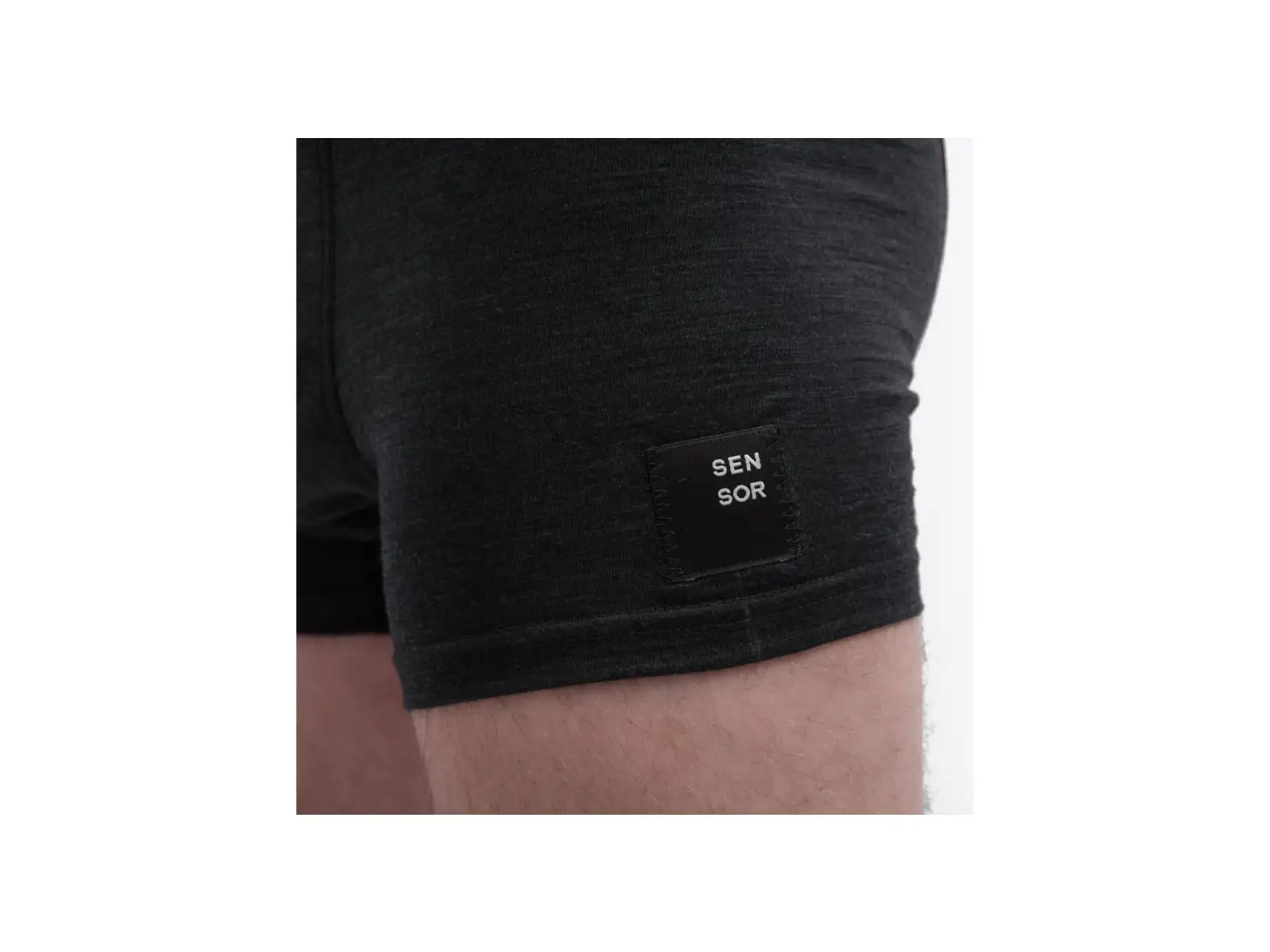 Sensor Merino Cordura Herrenunterwäsche Schwarz