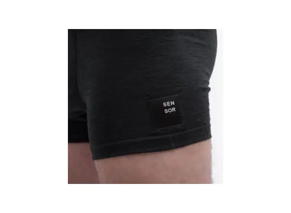 Sensor Merino Cordura Herrenunterwäsche Schwarz