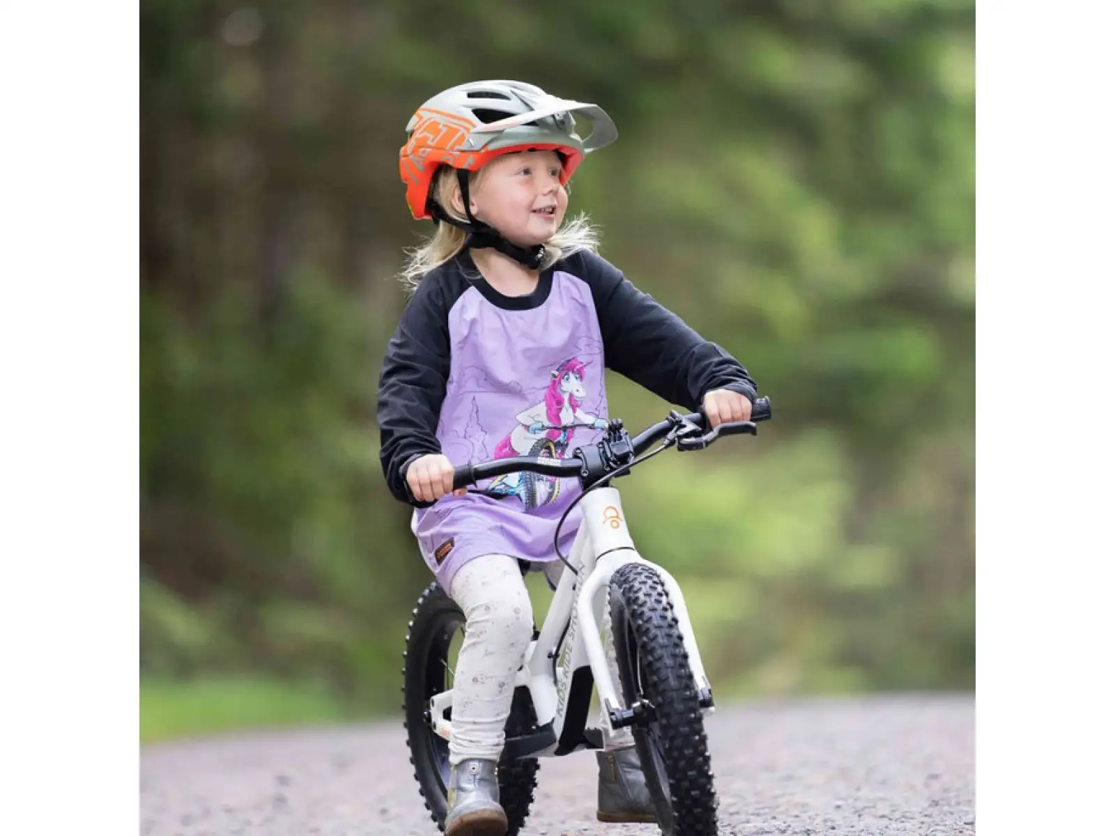 Kids Ride Shotgun Unicorn Windproof Kindertrikot Langarm