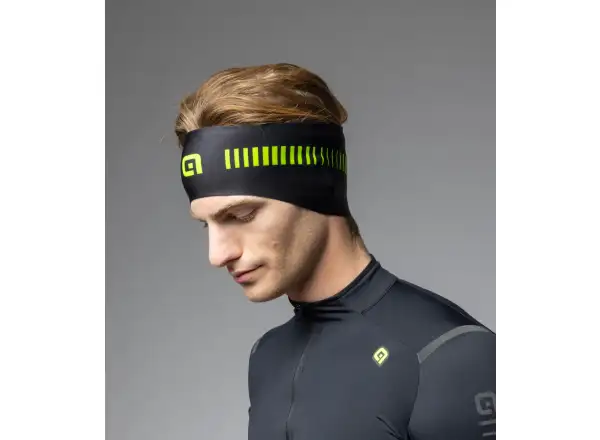 Alé Strada Stirnband Black/Fluo Yellow