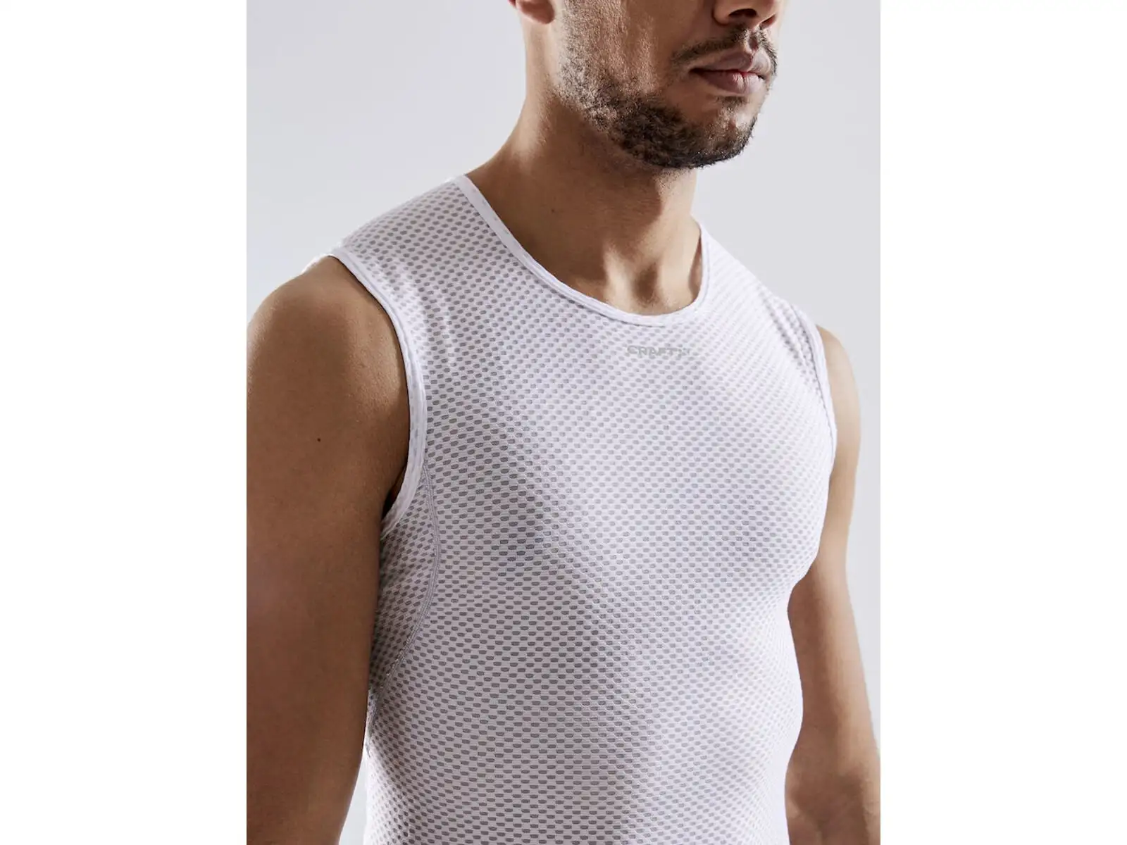 Craft Mesh Superlight Herren Funktionsshirt ohne Ärmel weiß