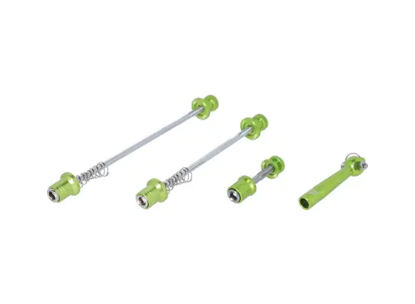 XLC QR-L08 Schnellspann-Set Diebstahlsicherung Limettengrün