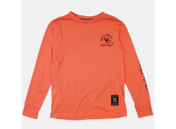 Troy Lee Designs Skyline Ride Tee Kinder Trikot Langarm P&W Melon