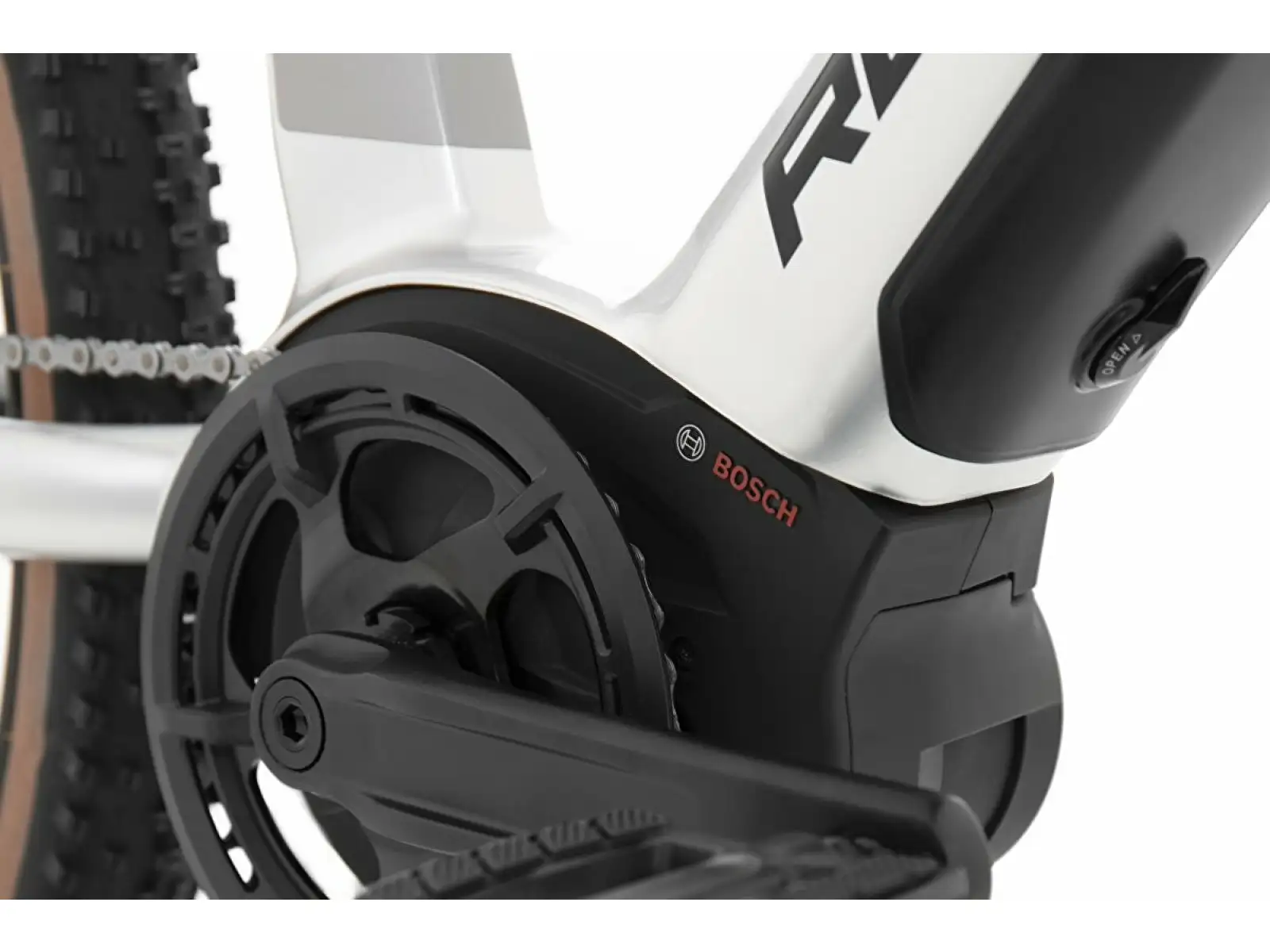 Rock Machine Torrent INT e70-29 Bosch E-Bike in Gloss Silber/Schwarz.
