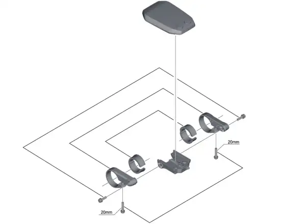 Shimano STePS SC-E6010 Display + Klemme 31,8 mm