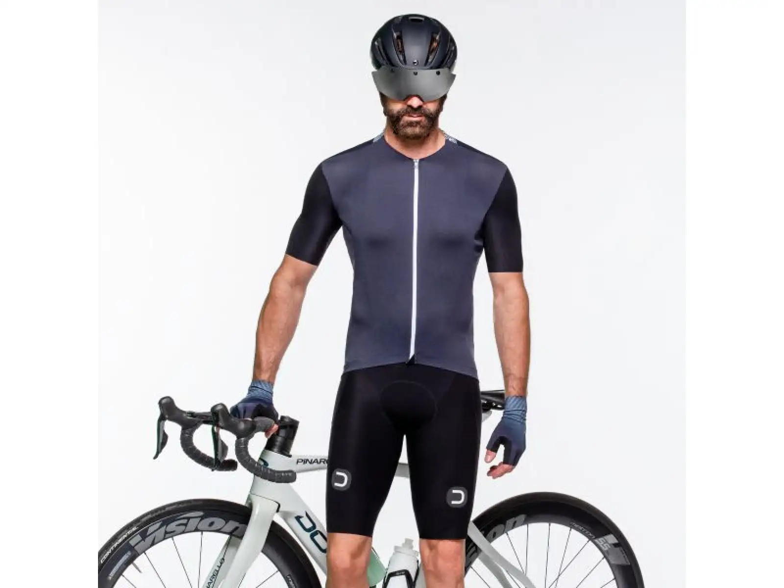 Dotout Vertical Herren Shorts mit Polsterung und Latz Schwarz