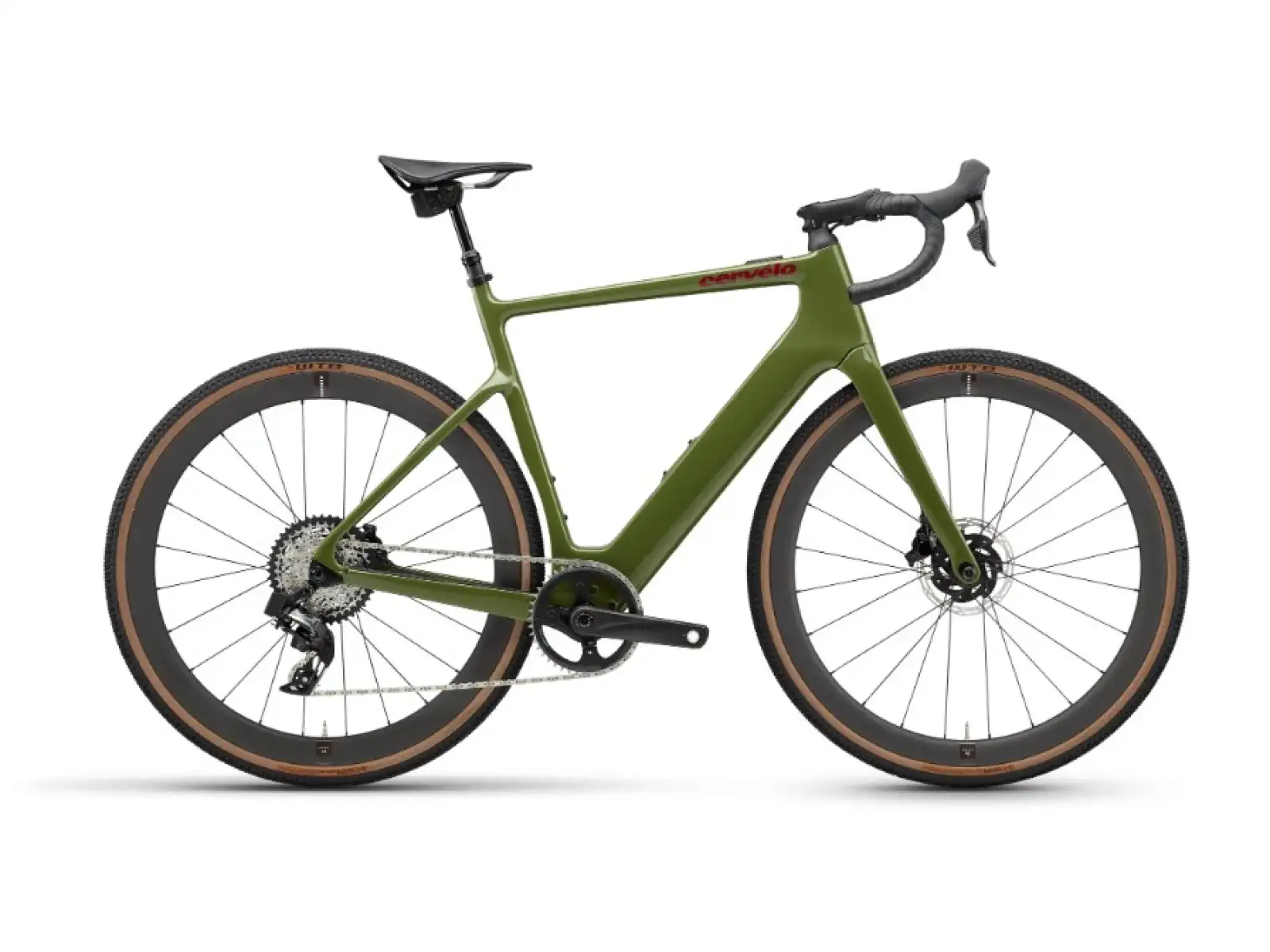 Cervélo Rouvida Force XPLR AXS 1 Straßenelektrofahrrad Expedition Green