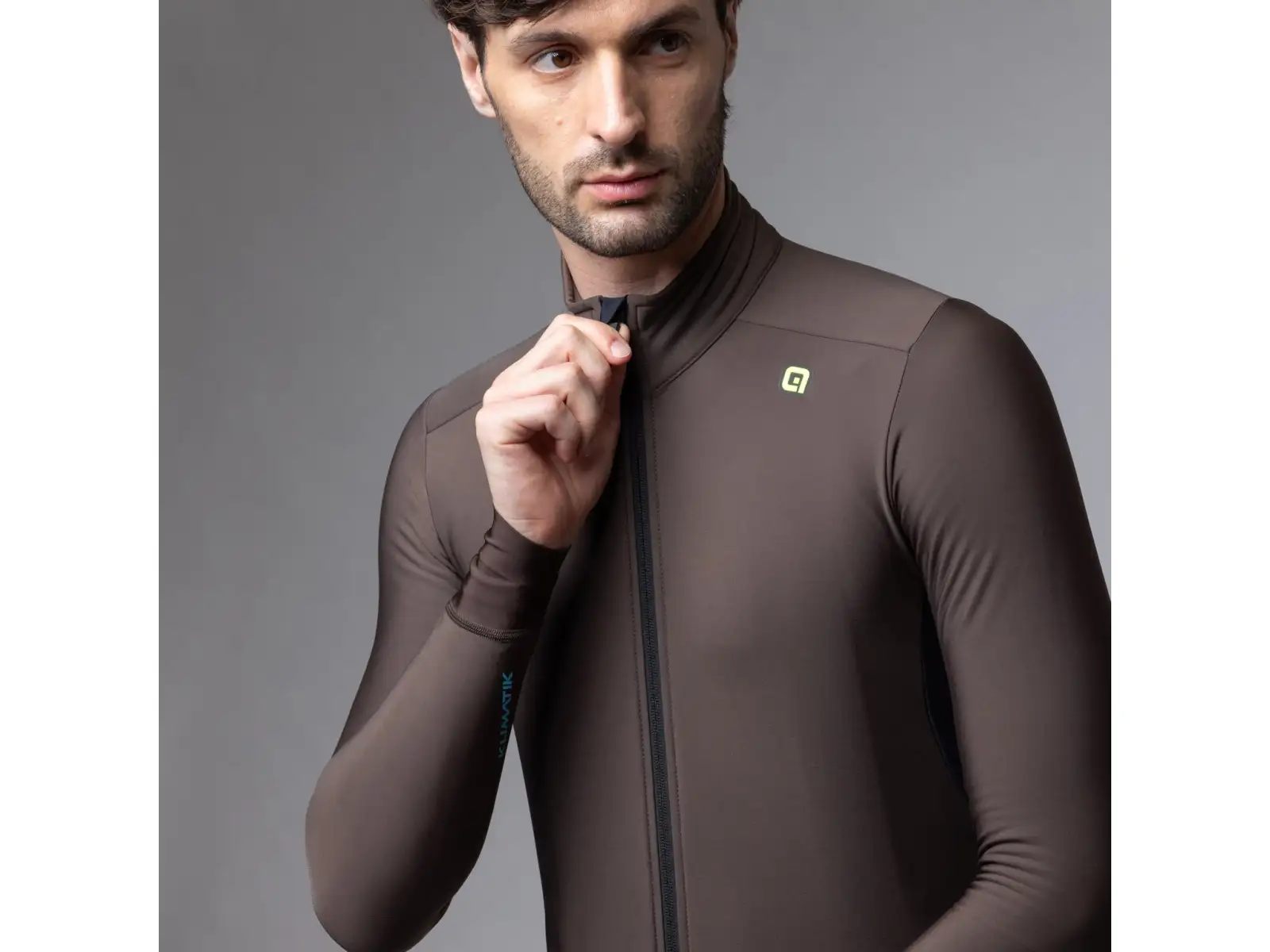 Alé Klimatik K-Idro Herren gefüttertes Fahrradtrikot Coffee