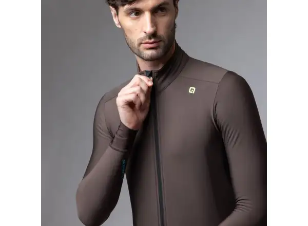 Alé Klimatik K-Idro Herren gefüttertes Fahrradtrikot Coffee