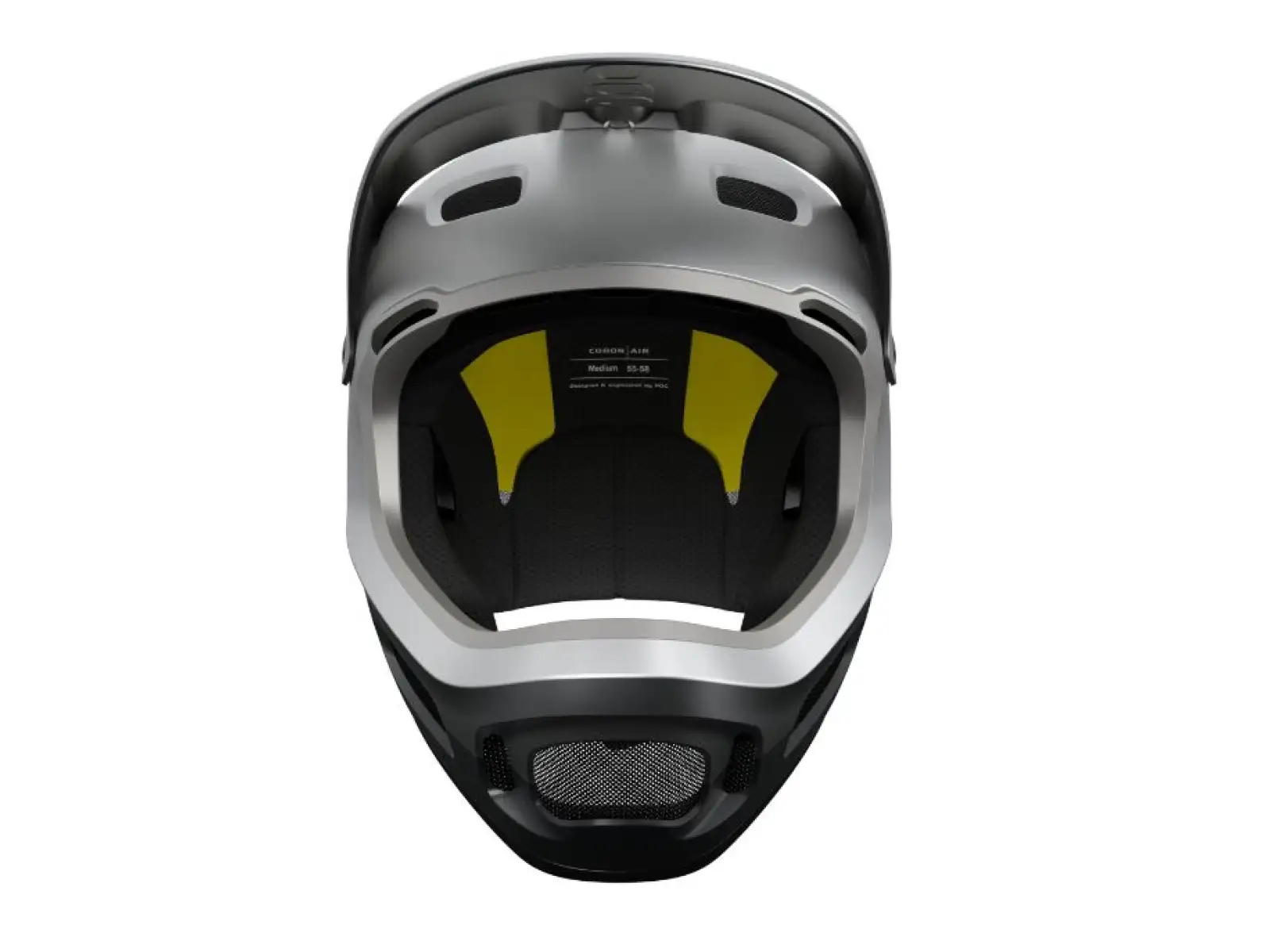 POC Coron Air MIPS Helm Argentite Silver/Uranium Black Matt