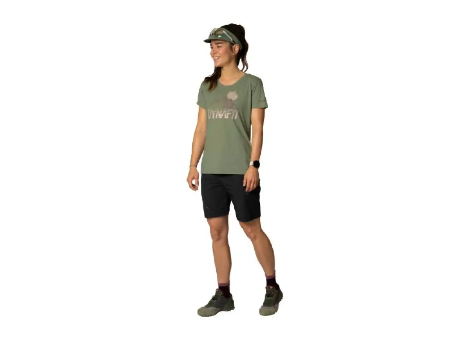 Dynafit Transalper Graphic Damen T-Shirt kurzarm Salbei