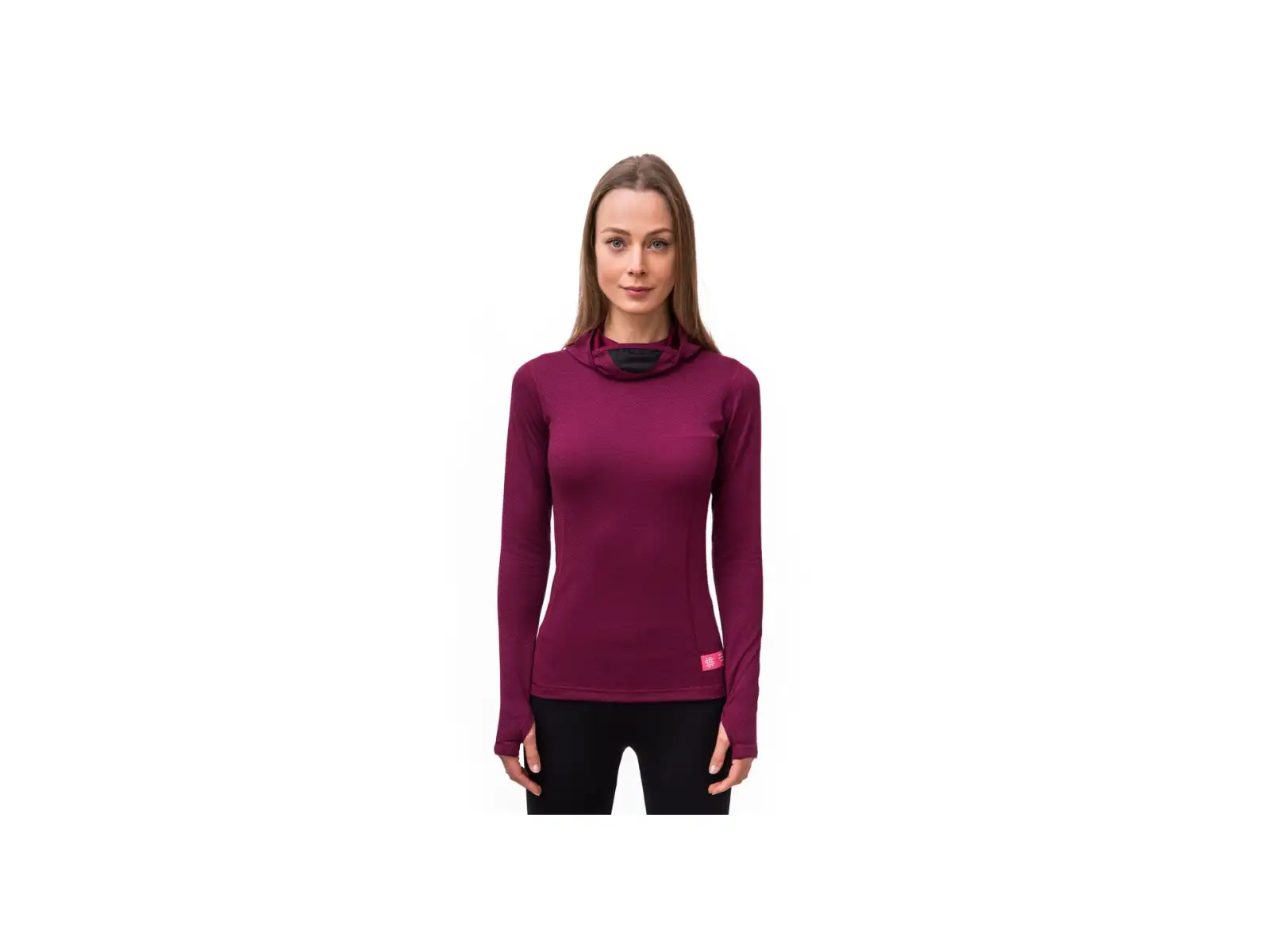 Sensor Merino DF Damen Hoodie langarm violett
