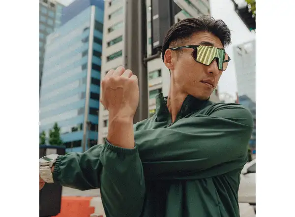 100% Hypercraft SQ Sportbrille Matte Juniper/HiPER Mint Mirror Lens