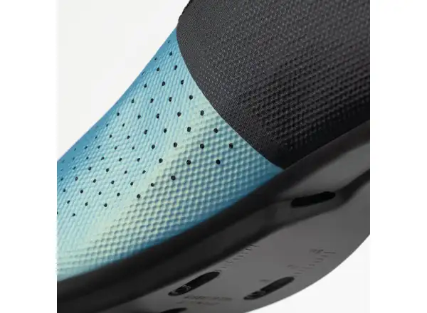 Fizik Tempo Decos Carbon Iridiscent Rennrad Herrenschuhe Black/Light Blue