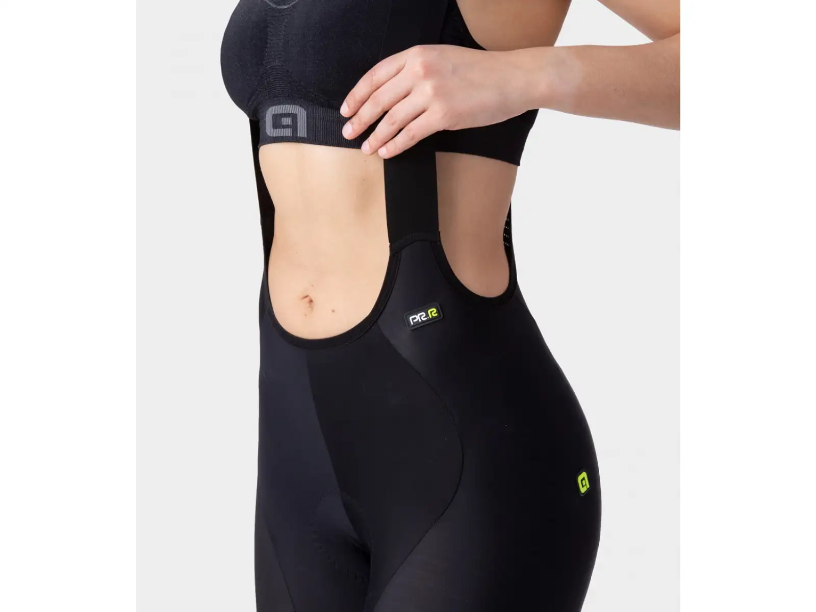 Alé PR-R Sella Plus Lady Damen Shorts mit Latz und Polsterung Fluo Pink