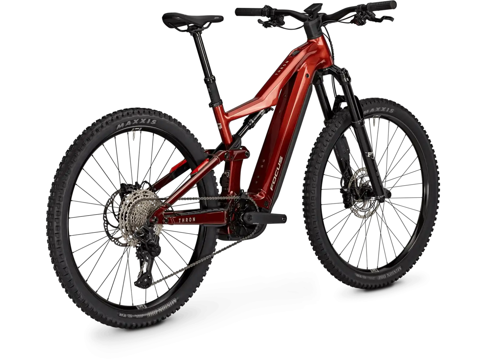 Focus THRON 9 800Wh vollgefedertes E-Bike Maroonred / Darkmaroon