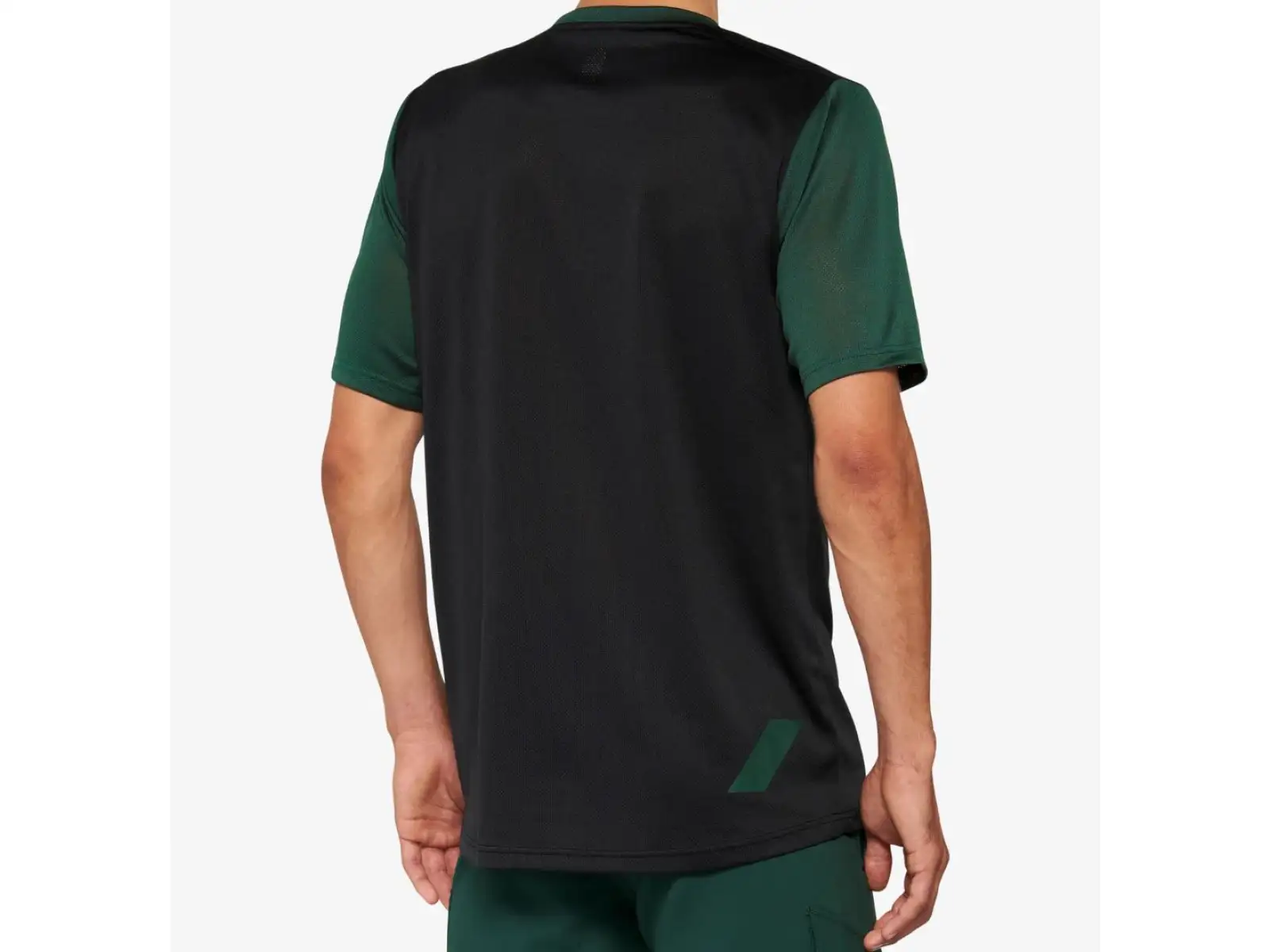 100% Ridecamp Herren-Trikot mit kurzen Ärmeln Schwarz/Grünwald