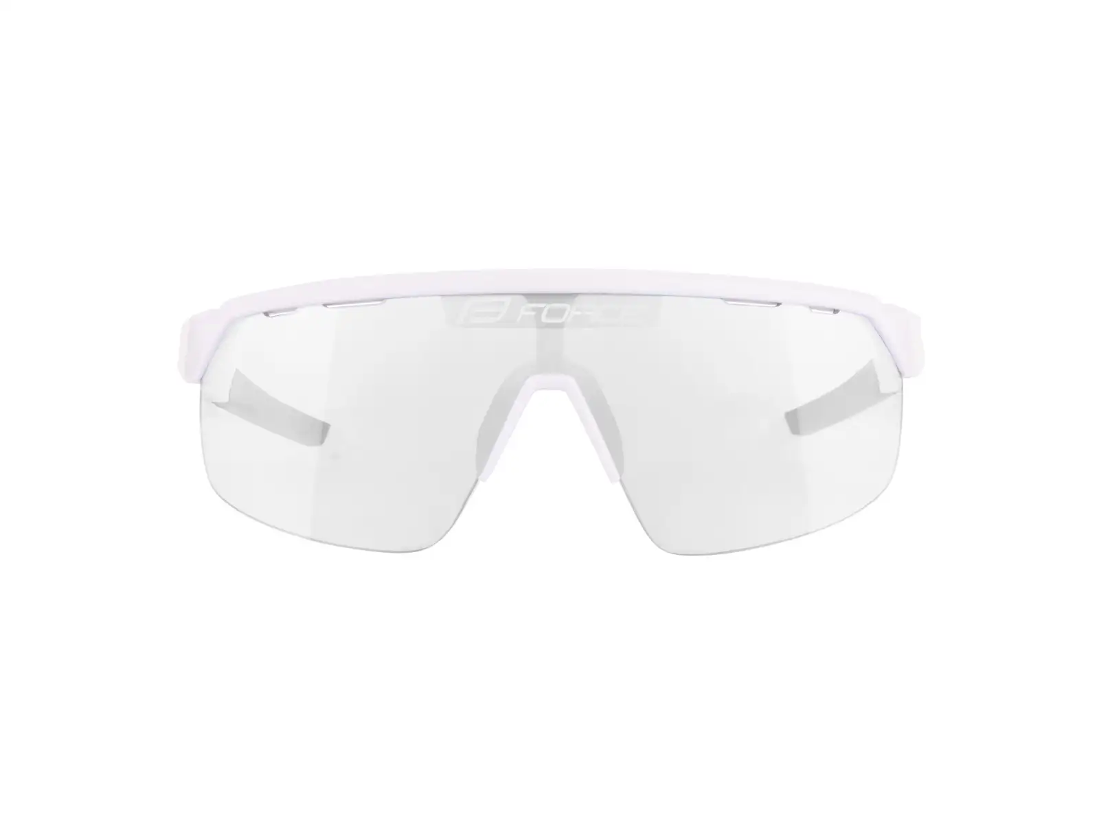 Force Enigma Pro Fahrradbrille weiß glänzend/fotochromatisches Glas