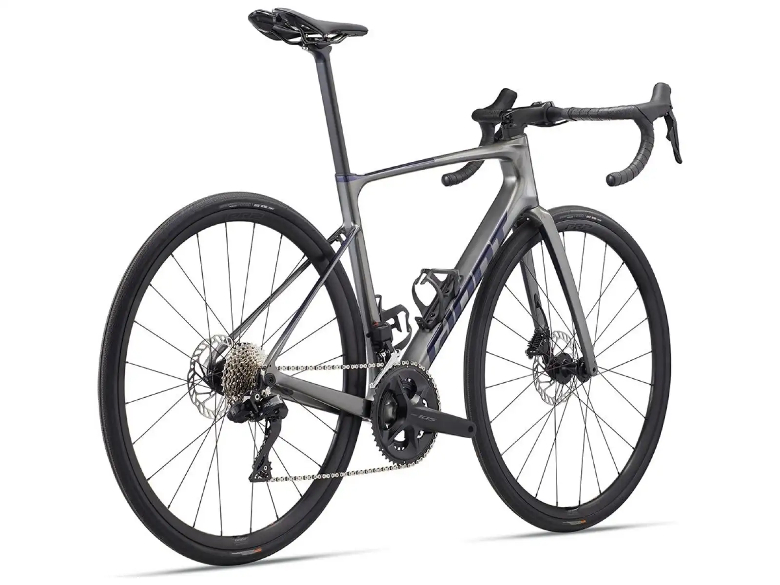 Giant Defy Advanced 1 Rennrad Charcoal / Milchstraße
