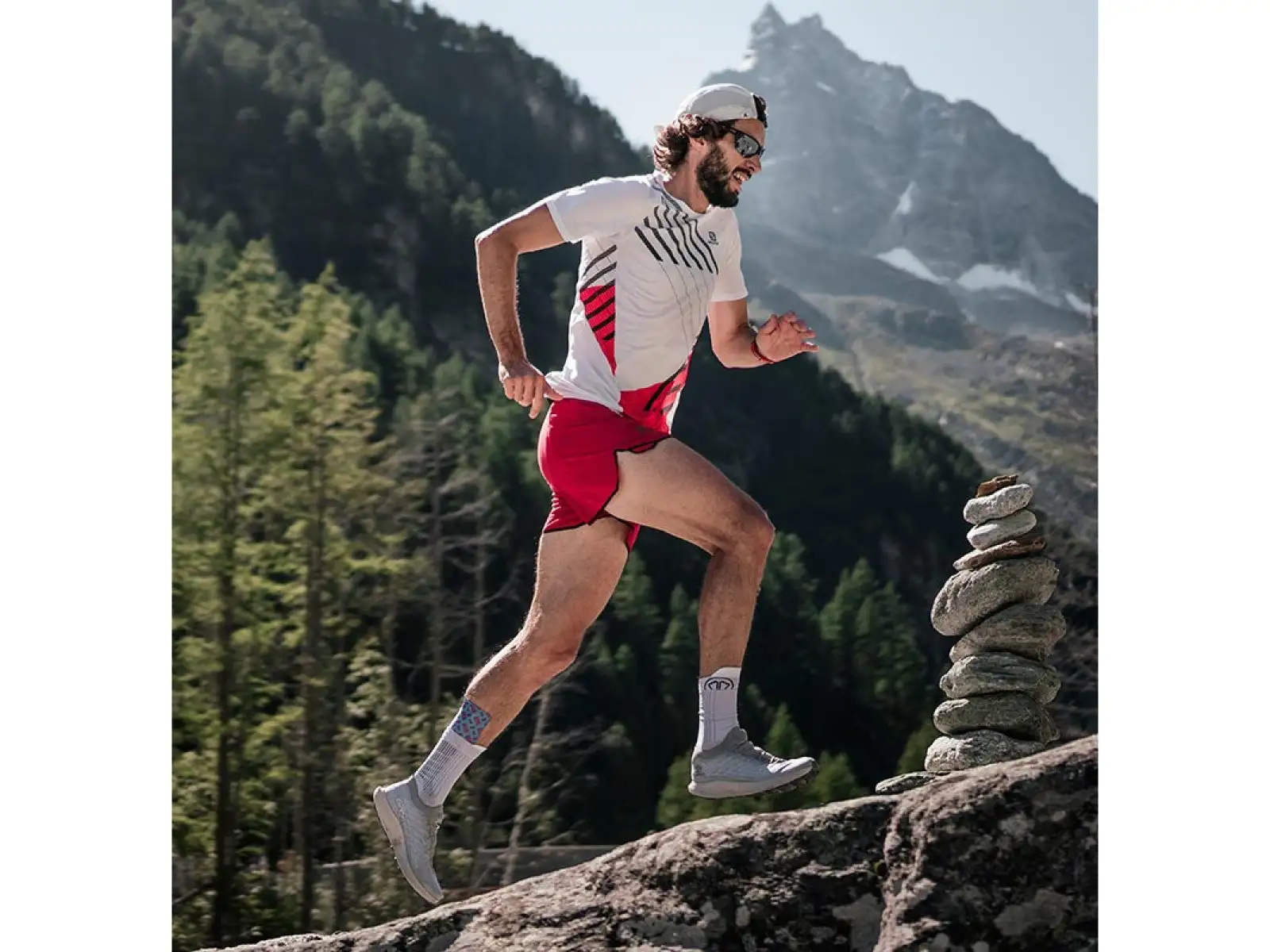 Sidas Run Anatomic Crew Laufsocken weiß