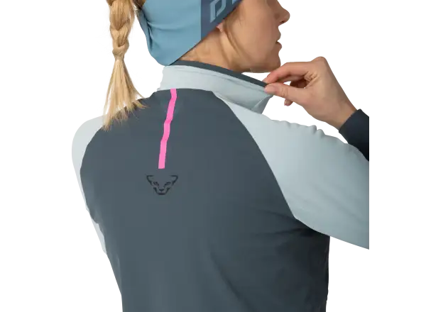 Dynafit Alpine 1/2 Zip Damen Langarmshirt Himmelblau