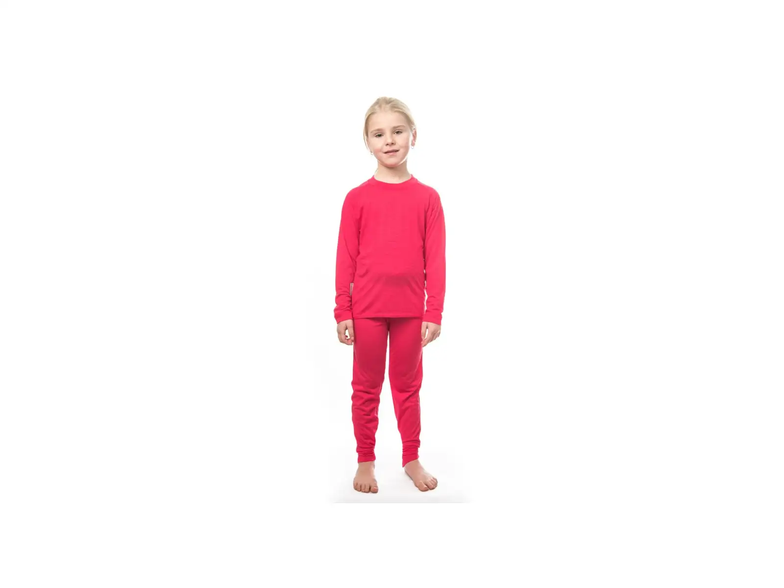 Sensor Merino Air Kinder Set Langarmshirt + Unterhose Magenta