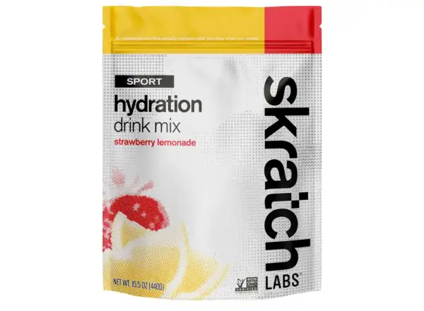 Skratch Labs Hydration Sport Drink Mix Ionisches Getränk 440 g Erdbeerlimonade