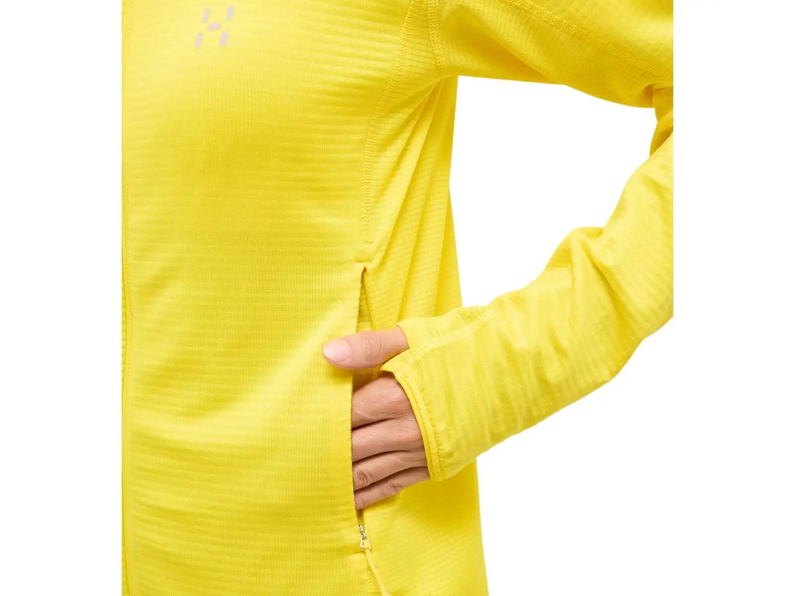 Haglöfs L.I.M Mid Multi Hood Damen Kapuzenpullover gelb