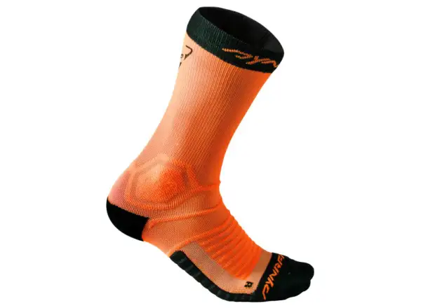 Dynafit Ultra Cushion Socken Fluo/Orange Laufsocken in Orange
