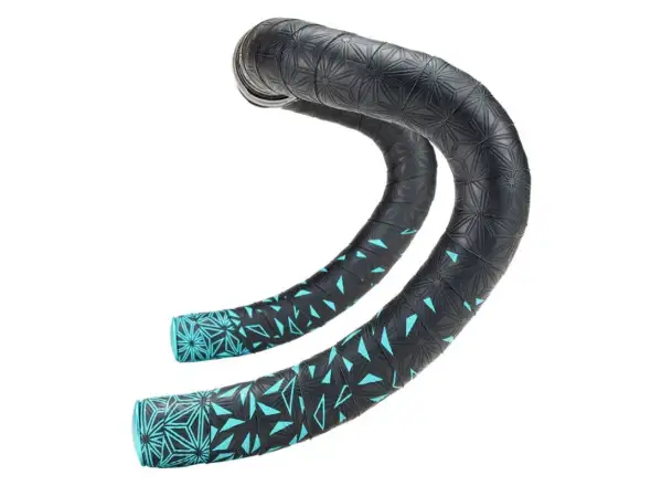 Supacaz Super Sticky Kush Star Fade Lenkerband celeste star fade/celeste plugs