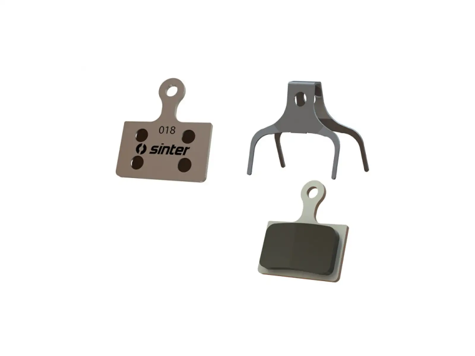 Sinter Shimano K Typ Bremsbeläge halbmetallisch schwarz.