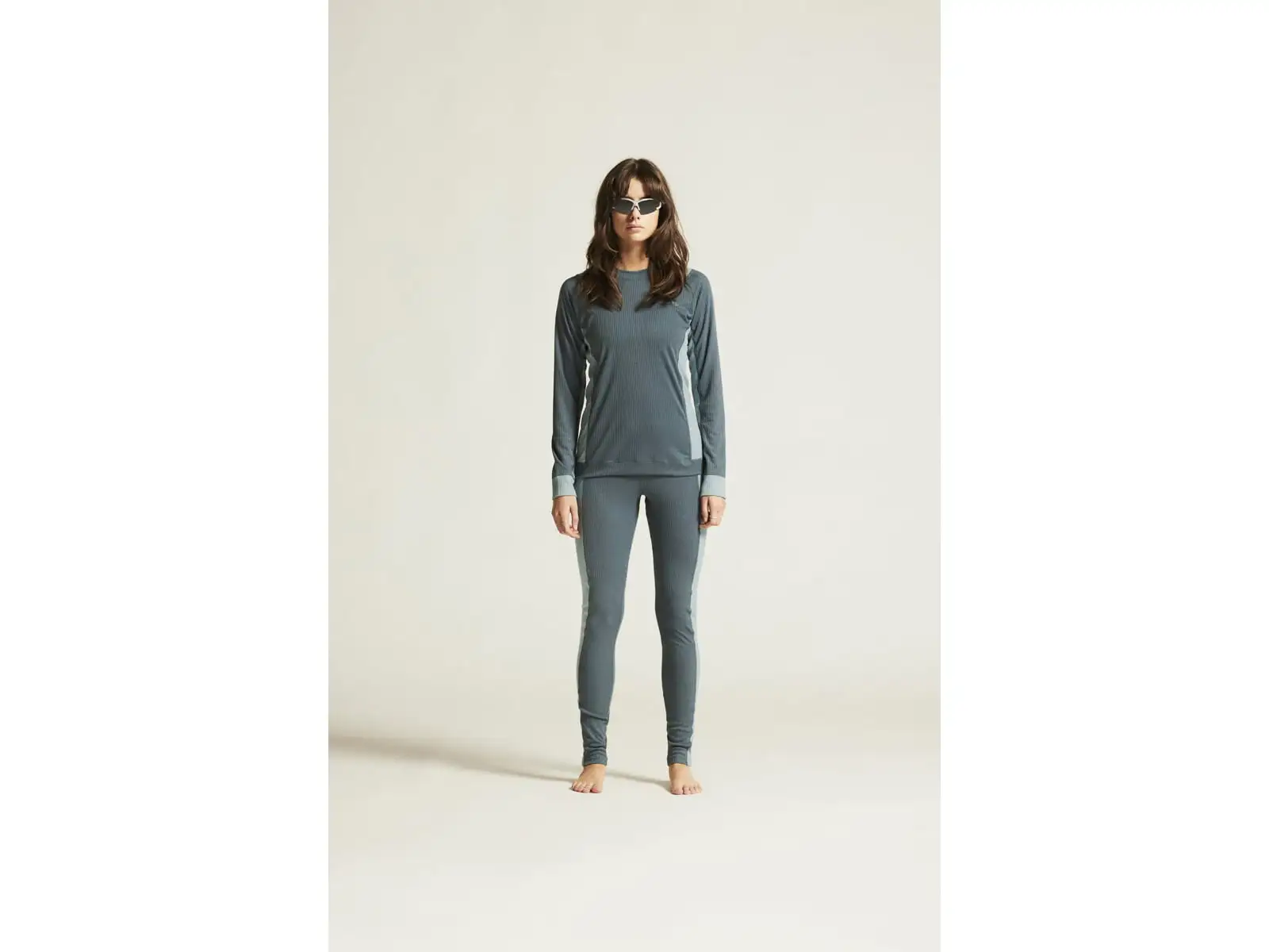 Craft Core Dry Baselayer Damen Set Langarmshirt+Hose blau