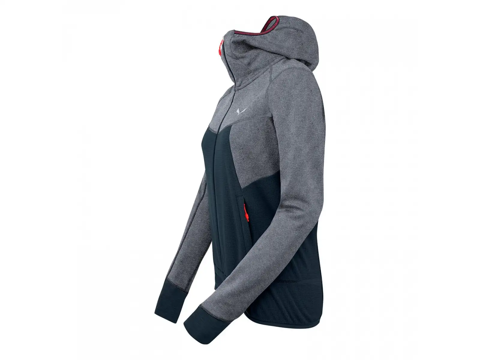 Salewa Puez Hybrid Polarlite Full Zip Damen Fleecejacke Navy Blazer Melange