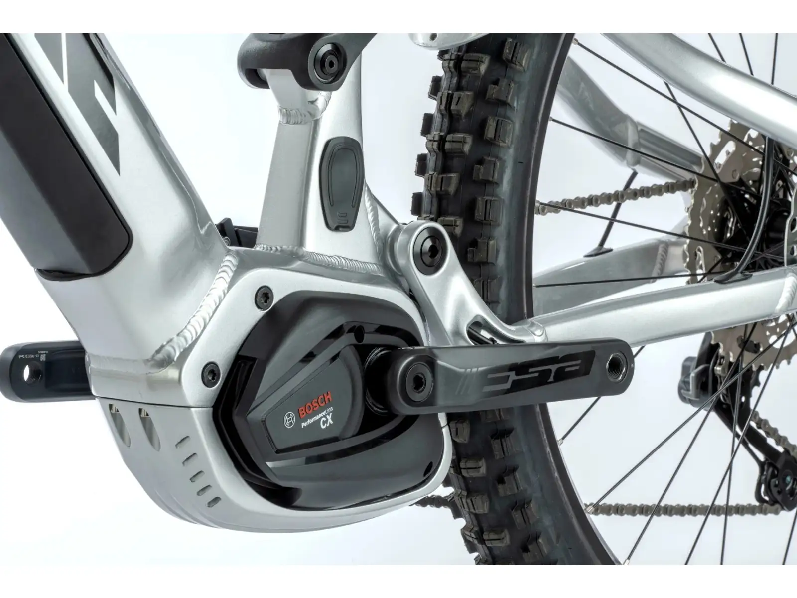 Apache Quruk 3 Vollgefedertes E-Bike (Bosch 1000 Wh) Silber
