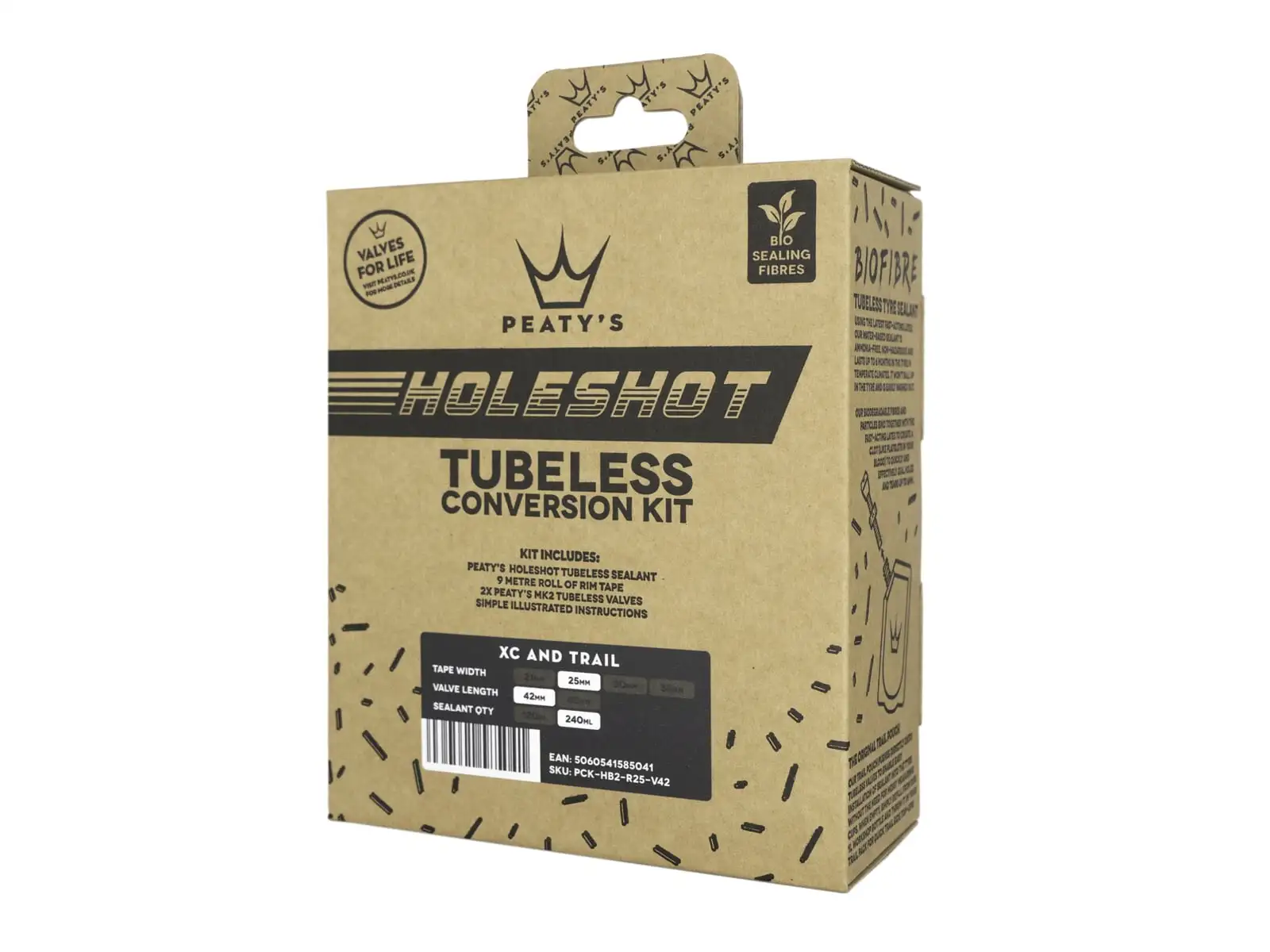 Peatys Holeshot Tubeless Umbau-Kit für XC und Trail - Band 25 mm.