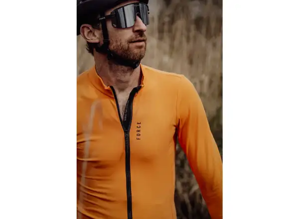 Force Endless Radtrikot Langarm orange